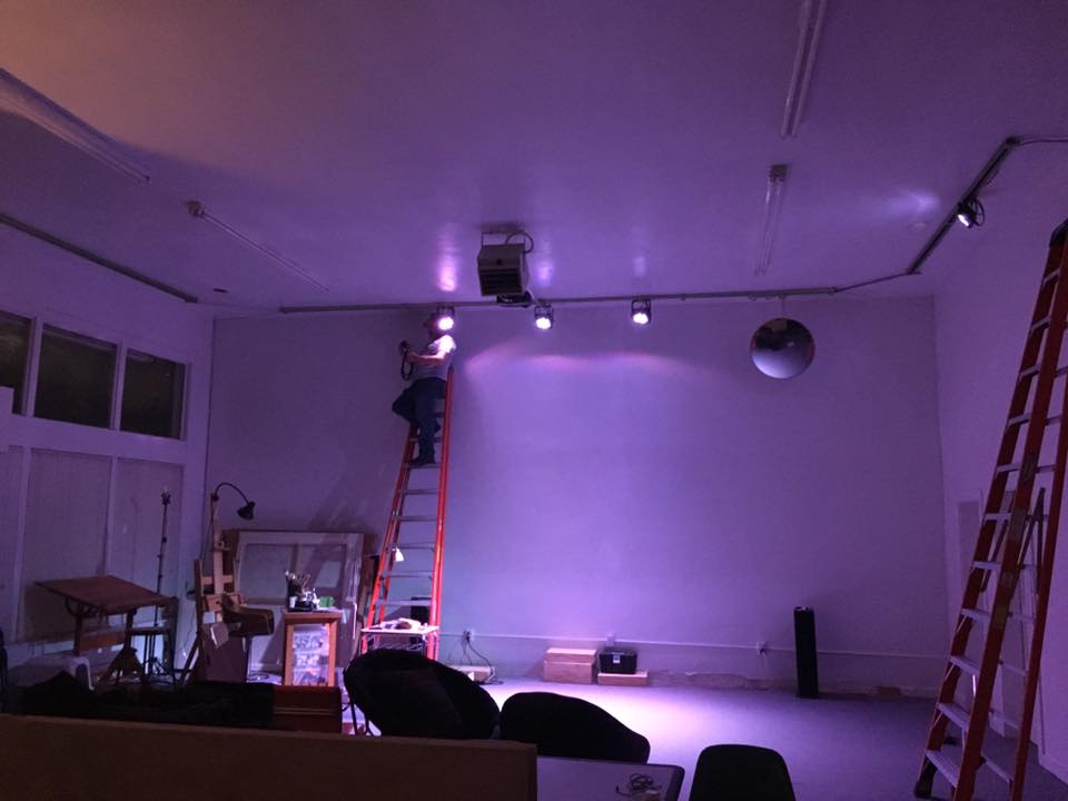 david verkade installing lights, 2017