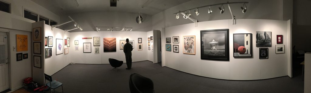 Panorama of installation view, Arthur S Aubry Art Estate Sale at The Grocery
