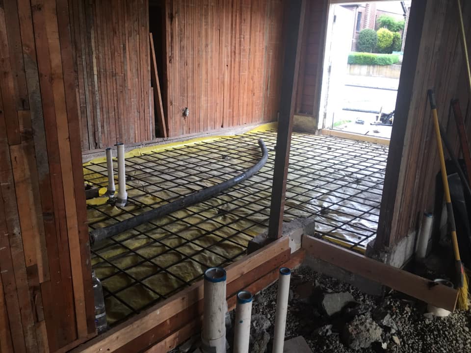 prepping for concrete
